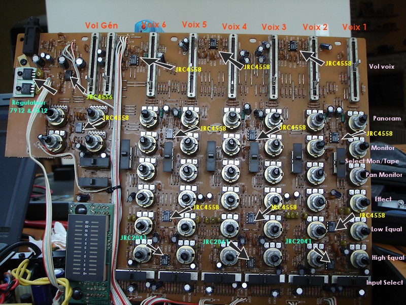 table de mixage electronique